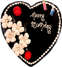 Heart Shaped Chocolate Eggless Cake