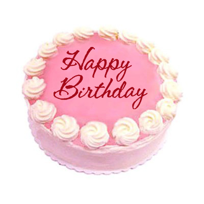 eggless designer strawberry cake Half Kg