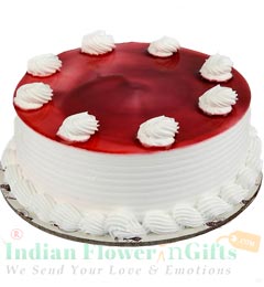 Delicious Strawberry Eggless Cake