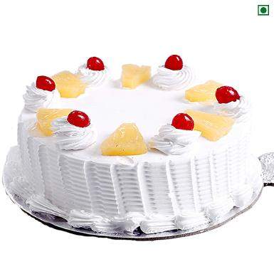 Pineapple Eggless Cake Half Kg