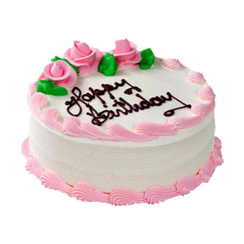 half Kg Strawberry Eggless Cake
