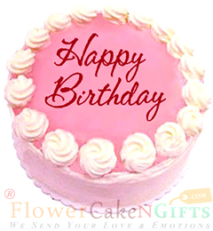 Satin Strawberry Cake Half Kg