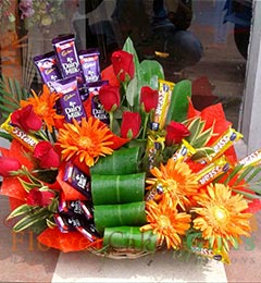 Flower Dairy Milk Chocolates Bouquet
