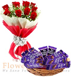 Dairy Milk Chocolate n Bouquet 