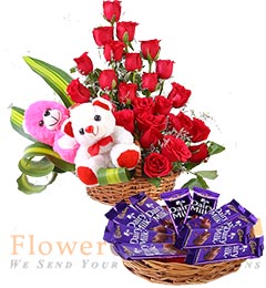 Teddy Chocolate n Bouquet