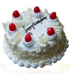 half Kg White Forest Cake 