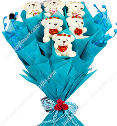 6 Teddy Bouquet