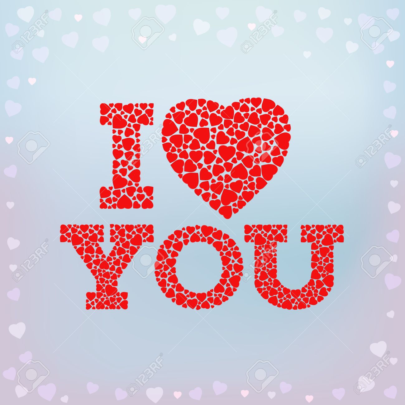 i love u greeting card