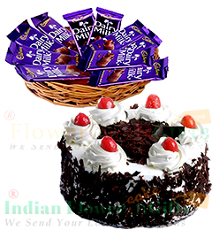 Chocolate and Half Kg Black Forest Cake