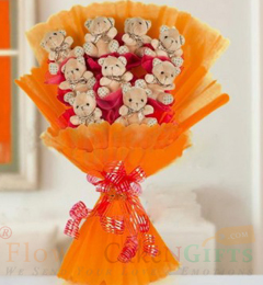 Designer Teddy bouquet