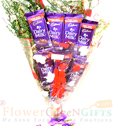 Dairy Milk Silk Chocolates Bouquet