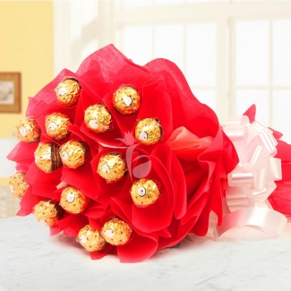 16 piece Ferrero Rocher chocolate bouquet
