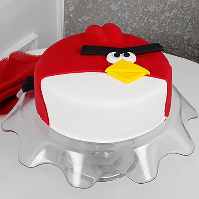 2kg Angry Bird Fondant Cake