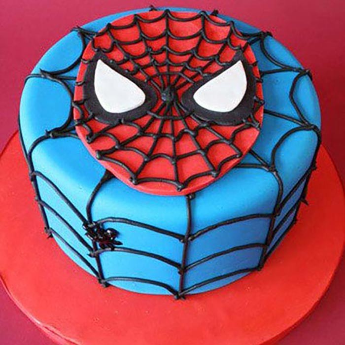 1kg Spiderman Fondant  Cake