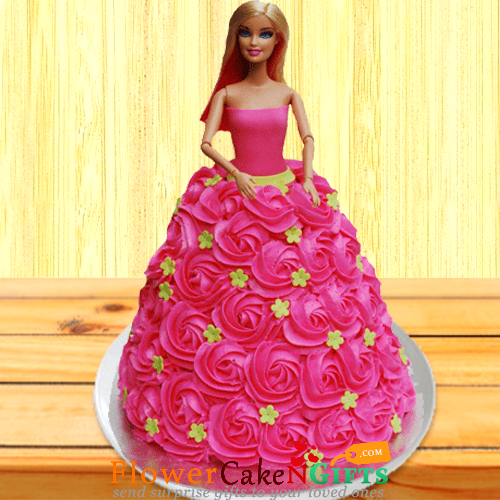 3 kg barbie doll cake