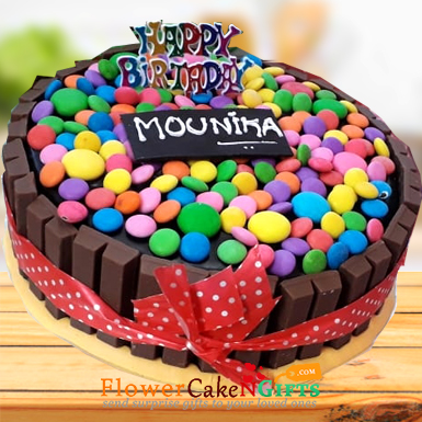 2 Kg KitKat Gems Chocolate Cake