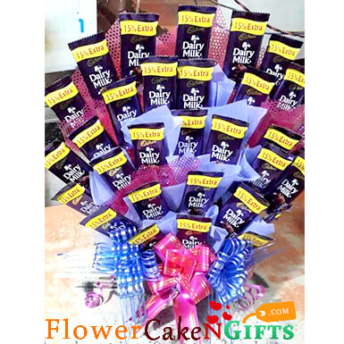 30 dairy milk chocolate bouquet