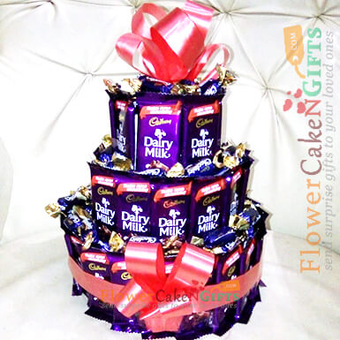 multi layer cadbury dairy milk chocolate bouquet