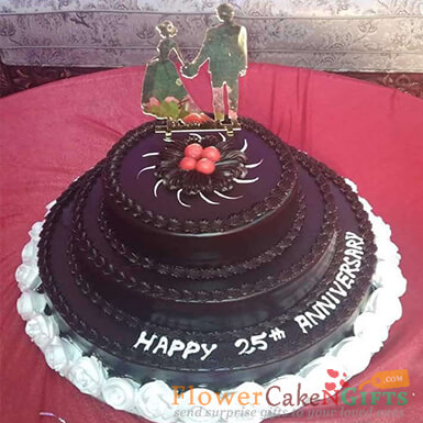 3 tier chocolate truffle cake