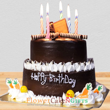 chocolate double story cake