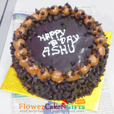 half kg chocolate chip cake