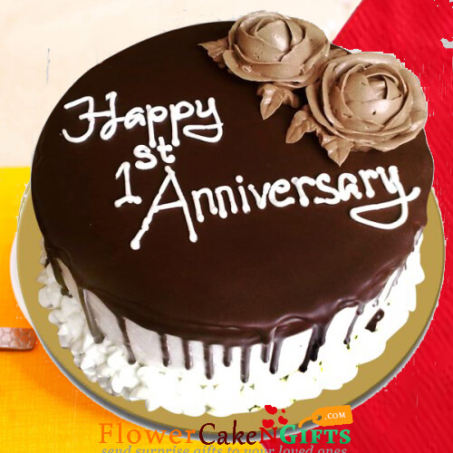 1Kg Choco Vanilla Eggless Cake