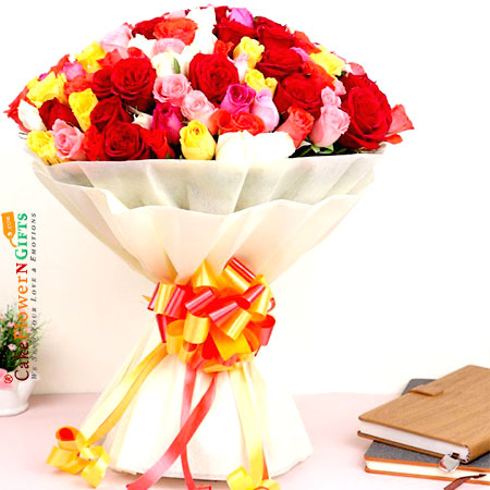 50 Mix Roses Bouquet