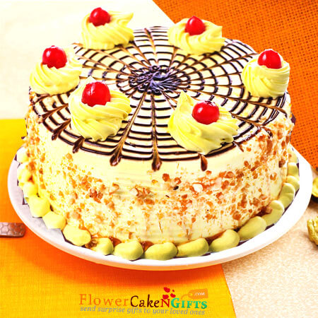 half kg butterscotch cake