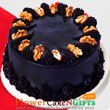 half kg eggless choco walnut cake