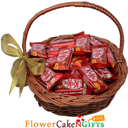 kitkat chocolates basket
