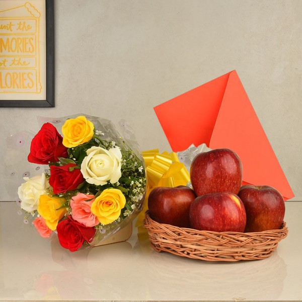 roses flower n greeting card