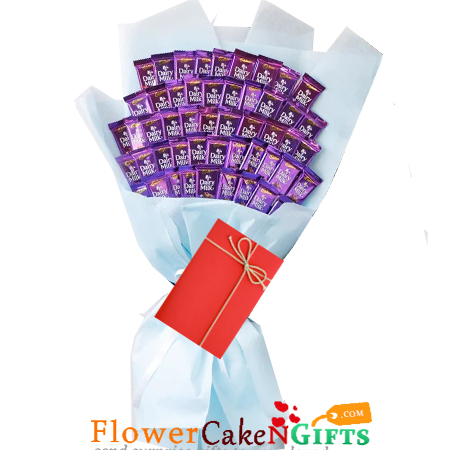 50 dairy milk chocolate bouquet