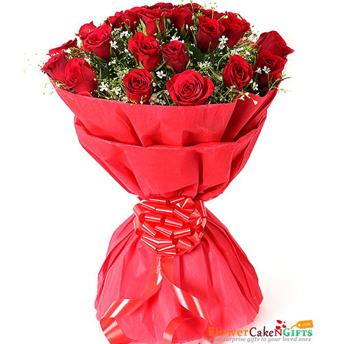 25 Red Roses Bouquet 