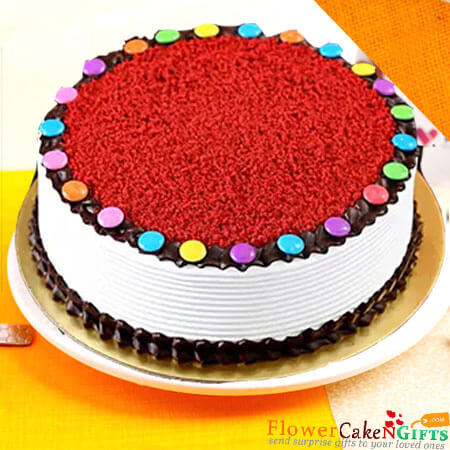 1kg red velvet gems cake