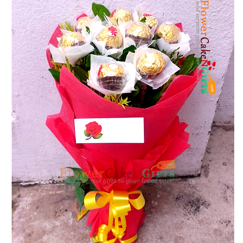 8pcs  ferrero rocher chocolate bouquet