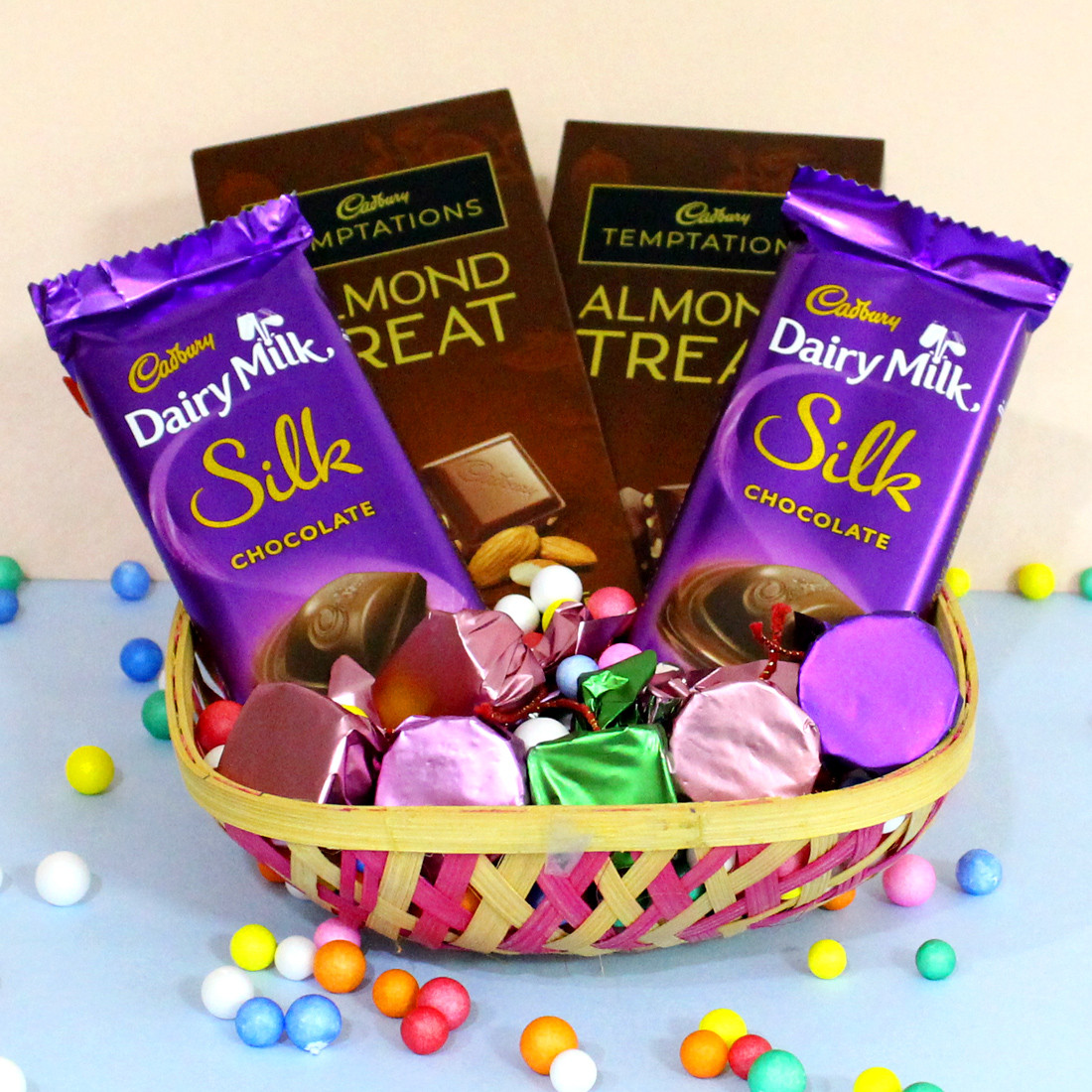 Hamper of Temptations Dairy Milk Silk Hand Made Chocolate