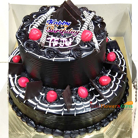 2kg 2 tier chocolate cake d2