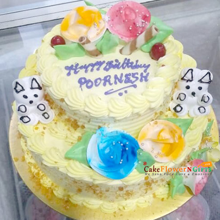 3 kg two tier butterscotch cake