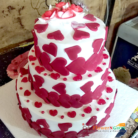 7 kg 3 tier designer semi fondant cake 23