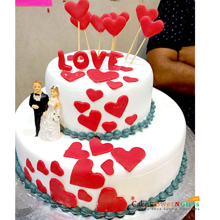 5 kg 2 tier designer fondant cake 1