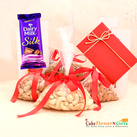 1kg dry fruit 1 silk chocolate